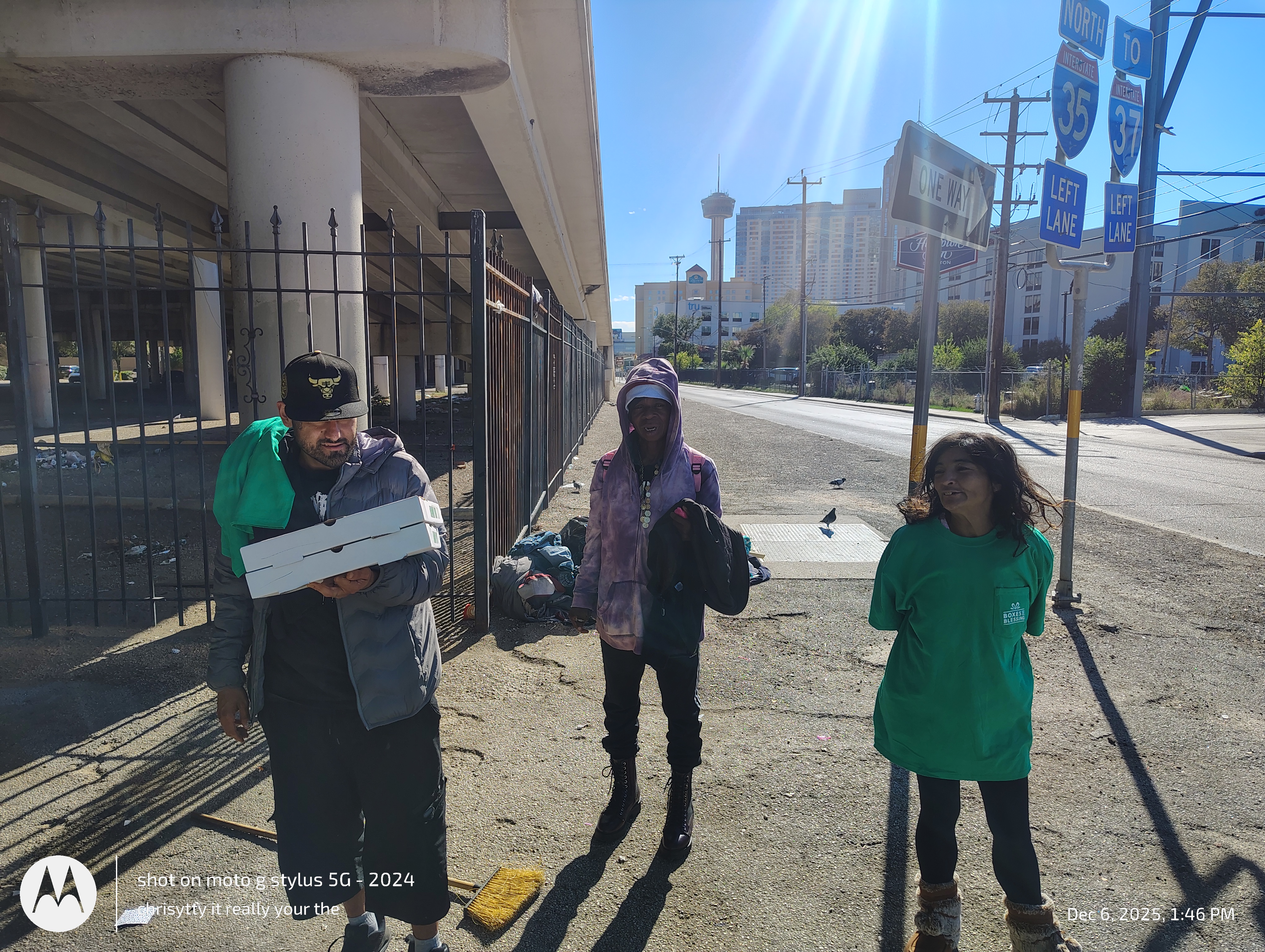 Direct outreach distributing essential needs to community members