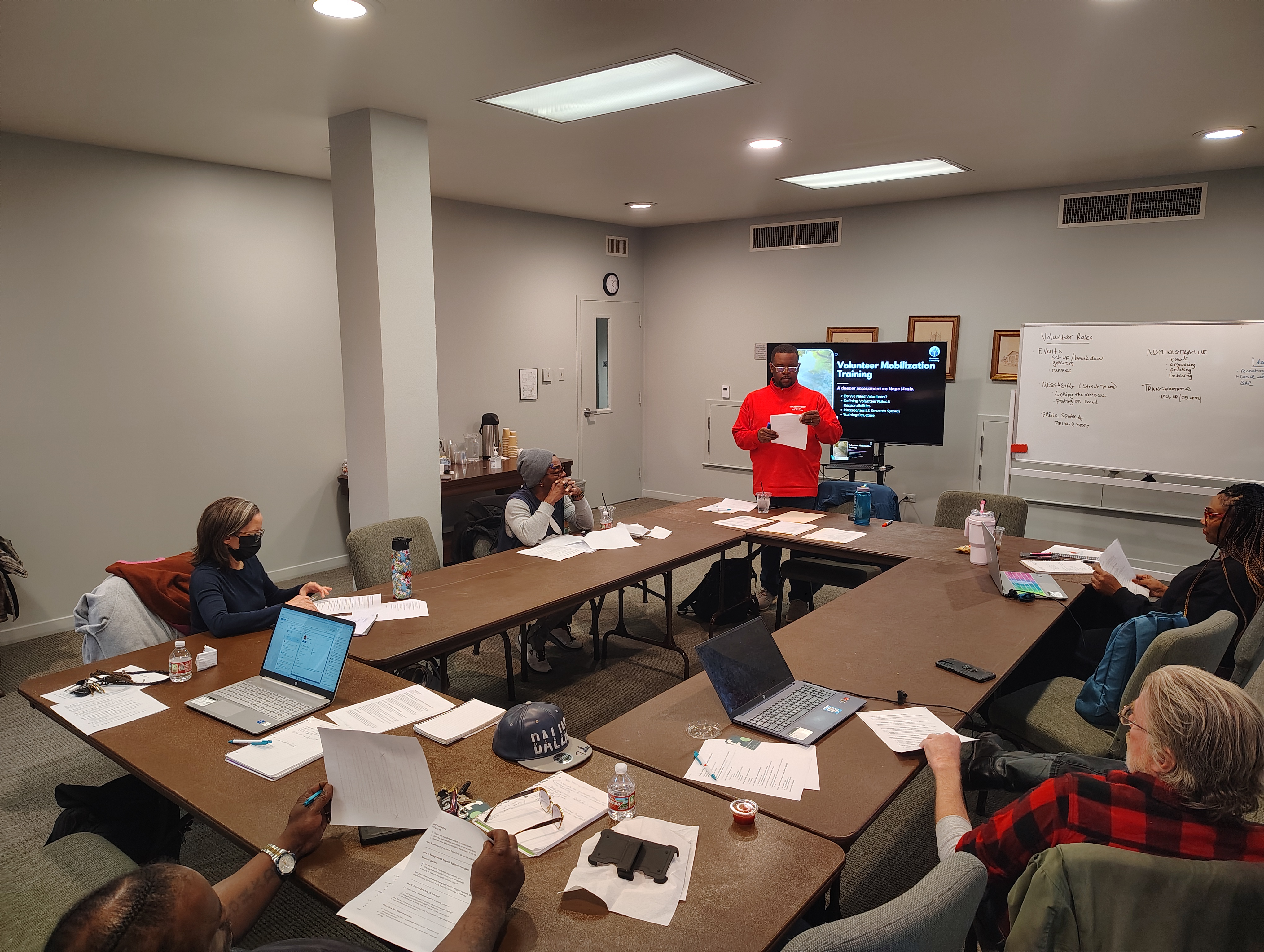 Strategic planning and volunteer mobilization session